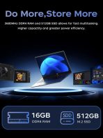 2025 Laptop, Laptop Computer with Intel Twin Lake N150 Processor(Up to 3.6GHz), 16GB DDR4 512GB SSD Windows 11 Laptop, 15.6" IPS 1080P, USB3.2, Long Battery Life - Image 4