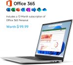 15.6 Inch Laptop with Office 365, 4GB RAM, 128GB Storage Expandable 1TB, 5205U Processor, HD Display, Windows 11 Laptops Computer, Wi-Fi 5, BT4.2, Numpad, Type-C, for Business and Students. - Image 4