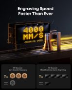 LaserPecker LP4 Dual-Laser Engraver with Rotary & Slide Extensions, 8K 240,000mm/min for 360° Tumblers/160x300mm Batch Jobs, Auto-Switch IR/Diode for Jewelry & Industrial Mass Production, Deluxe Set - Image 3