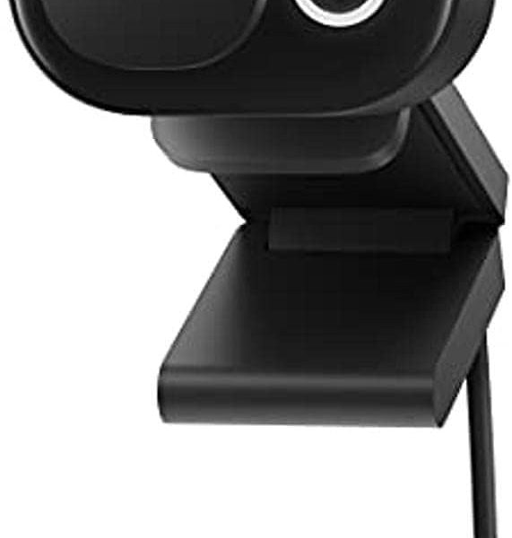 Microsoft Modern Webcam with Built-in Noise Cancelling Microphone, Integrated Privacy Shutter, Video with HDR, Auto-Focus, Light Correction, USB Connectivity, Certified for Teams/Zoom