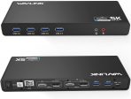 WAVLINK Pro Dual 4K@60Hz Universal Docking Station | USB 3.0/Type-C Laptop Dock for Mac & Windows | 2 HDMI/DP Monitors, Gigabit Ethernet, 6 USB 3.0 | Home Office & Multi-Screen Productivity.