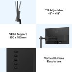 KOORUI 22 Inch Computer Monitor Full HD 1080P 100Hz PC Gaming Screen VA Panel Ultra-Slim Display 3000:1 Contrast Ratio with Adpitive Sync (HDMI/VGA/VESA Compatible 100x100mm/Audio Out), Tilt, Black - Image 10