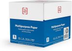 Staples TRU RED Color Printer Paper - 8.5" x 11", 1 Carton of 5 Reams for 2,500 Total Sheets, 20 lbs, 96 Bright Paper - Acid-Free and Engineered to Prevent Jamming
