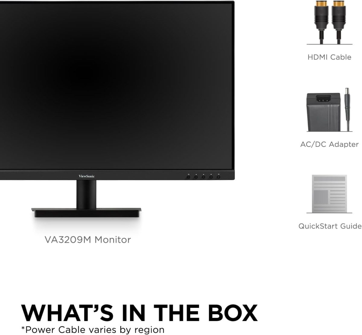 ViewSonic VA3209M 32 Inch IPS Full HD 1080p Monitor with Thin Bezels, 75Hz, Eye Care, HDMI, VGA Inputs for Home and Office - Image 6