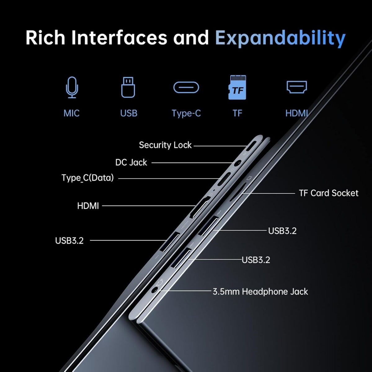 2025 Laptop, Laptop Computer with Intel Quad-Core Processor(Up to 3.6GHz), 16GB DDR4 512GB SSD Windows 11 Laptop, 15.6" IPS 1080P, USB3.2 - Image 5