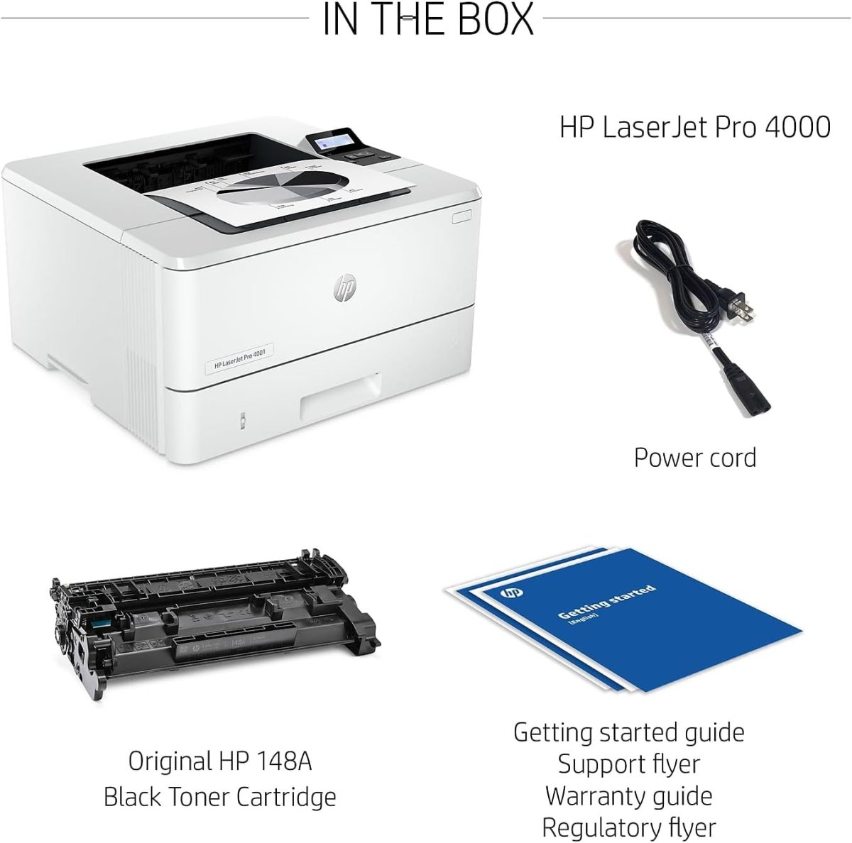 HP LaserJet Pro 4001dn Black & White Printer, Print, Fast speeds, Easy setup, Mobile printing, Advanced security, Best-for-small teams, Ethernet/USB only - Image 9