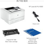 HP LaserJet Pro 4001dn Black & White Printer, Print, Fast speeds, Easy setup, Mobile printing, Advanced security, Best-for-small teams, Ethernet/USB only - Image 9