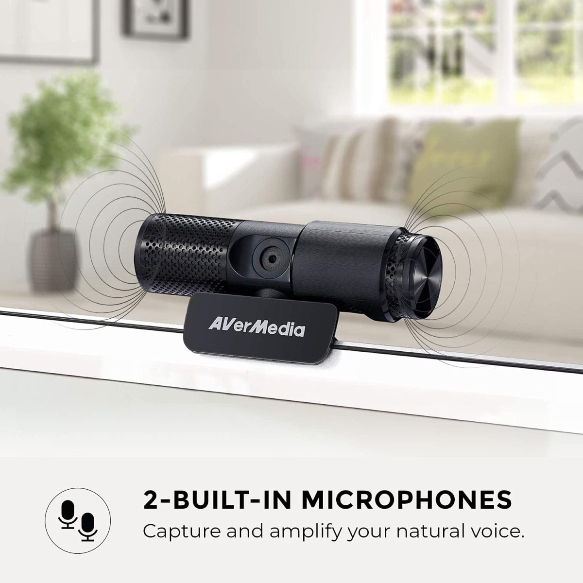 AVerMedia Live Streamer Cam 313 - Full HD 1080P Webcam with Privacy Shutter, Dual Microphone, 360 Degree Swivel for Video Conference - NDAA Compliant (PW313) - Image 6