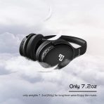 INFURTURE Upgrade Active Noise Cancelling Headphones, H1 Wireless Over Ear Bluetooth Headphones, Deep Bass Headset, Low Latency, Memory Foam Ear Cups,90H Playtime - Image 8
