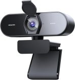 Streaming 4K Webcam with Sony Sensor, 1080P@60FPS, Fast PDAF Autofocus & Dual Mics, Auto Light Adjust, USB Plug & Play, Privacy Cover, 79° FOV – Perfect for Live Streaming, Zoom, Teams & Calls