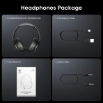 DOQAUS Over Ear Bluetooth Headphones Wireless, 90H Playtime, BT 5.4, 9 EQ Modes, HiFi Deep Bass, Movie & Sleep Mode, White Noises w/App Control, Memory Foam Cups for Travel, Gym, Workout, PC, Phone - Image 8
