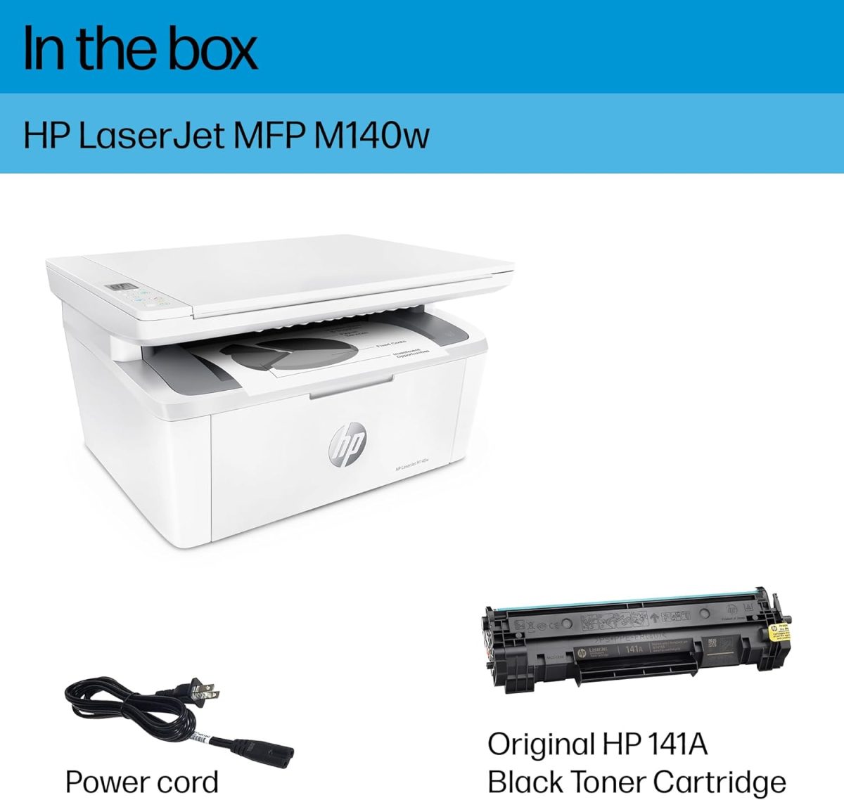 HP LaserJet MFP M140w Wireless Black & White Printer, Print, scan, copy, Fast speeds, Easy setup, Mobile printing, Best-for-small teams - Image 5