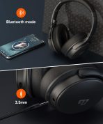 INFURTURE Upgrade Active Noise Cancelling Headphones, H1 Wireless Over Ear Bluetooth Headphones, Deep Bass Headset, Low Latency, Memory Foam Ear Cups,90H Playtime - Image 5