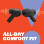 JBL Vibe Beam - True Wireless JBL Deep Bass Sound Earbuds, Bluetooth 5.2, Water & Dust Resistant, Hands-free call with VoiceAware, Up to 32 hours of battery life (Black) - Image 6