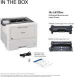 Brother HL-L6310DW Enterprise Monochrome Laser Printer with Low-Cost Printing, WirelessNetworking, and Large Paper Capacity, Works with Alexa - Image 3