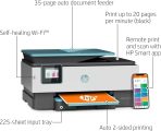 HP OfficeJet Pro 8028e All in One Wireless Printer Scanner Copier Fax Inkjet Print 2.7 Inch Touchscreen 2 Months of Instant Ink 20 ppm Black 10 ppm Color Home Office Use (Renewed) - Image 3