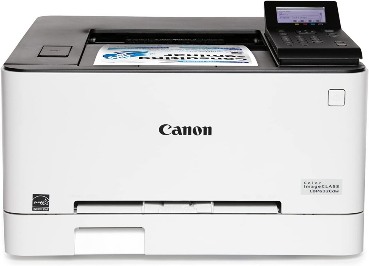 Canon Color imageCLASS LBP632Cdw - Wireless Duplex Laser Printer, Single Function, Home Office, Mobile Ready, 22 PPM Color, White - Image 1