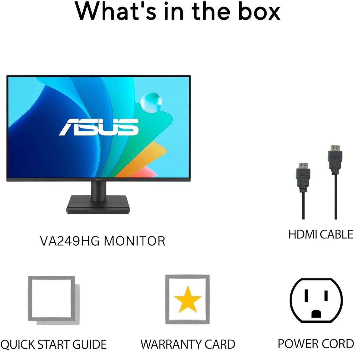 ASUS 24” (23.8-inch viewable) 1080P VA249HG Eye Care Monitor – IPS, Full HD, 99% sRGB, Frameless, 120Hz, Adaptive-Sync, 1ms, HDMI, VGA, Low Blue Light, Flicker Free, Wall Mountable, 3 yr Warranty - Image 9