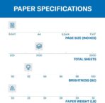 Hammermill Printer Paper, 20 Lb Copy Paper, 8.5 x 11 - 3 Ream (1,500 Sheets) - 92 Bright, Made in the USA, 500 Count (pack of 3) - Image 2