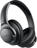 Soundcore Anker Life Q20 Hybrid Active Noise Cancelling Headphones, Wireless Over Ear Bluetooth Headphones, 70H Playtime, Hi-Res Audio, Deep Bass, Memory Foam Ear Cups, Travel, Office, USB-C Charging