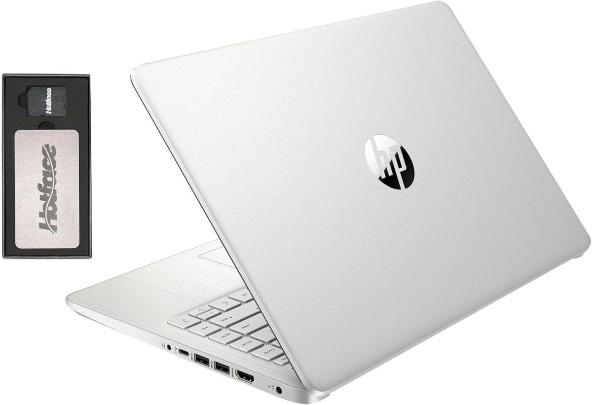 HP Stream 14" HD BrightView Laptop, Intel Celeron N4120, 16GB RAM, 288GB Storage (128GB eMMC + 160GB Docking Station Set), Intel UHD Graphics, 720p Webcam, Wi-Fi, 1 Year Office 365, Win 11 S, Silver - Image 1