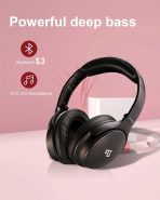 INFURTURE Upgrade Active Noise Cancelling Headphones, H1 Wireless Over Ear Bluetooth Headphones, Deep Bass Headset, Low Latency, Memory Foam Ear Cups,90H Playtime - Image 9