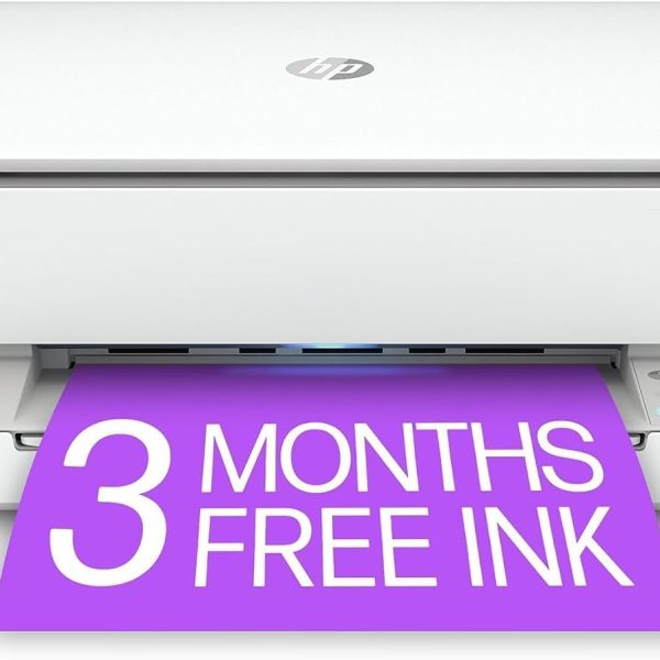 HP ENVY 6055e Wireless Color All-in-One Printer with 3 Months Free Ink with HP+ (223N1A) (Renewed)