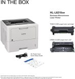 Brother Professional Laser Printer with High-Speed 50 ppm Output, Advanced Security Features, and Wireless Networking for Business, Monochrome Printing with Duplex Capability (HL-6210DW) - Image 7