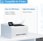 206X Toner Cartridges 4 Pack High Yield: MFP M283cdw M255dw M283fdw 206A Set Compatible Replacement for HP 206X for HP Color Laserjet Pro MFP M283fdw M283cdw M283 Printer Ink (with Chip -B/C/Y/M) - Image 2