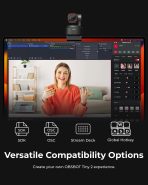 OBSBOT Tiny 2 Webcam 4K Voice Control PTZ, AI Tracking Multi-Mode & Auto Focus, Web Camera with 1/1.5" Sensor, Gesture Control, 60 FPS, HDR Light Correction, Webcam for PC, Streaming, Meeting, etc. - Image 8