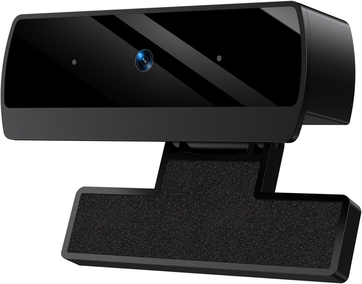 Webcam,1080P HD Webcam with Microphone, USB Computer Camera for Laptop & Desktop - Plug & Play, Stereo Sound, Auto Low-Light Correction, for Zoom/Skype/FaceTime/Teams/Webex, Streaming & Video Calls - Image 1