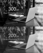 Portable Printers Wireless for Travel, Inkless Thermal Printer, Bluetooth Mobile Compact Printer Support 8.5" X 11" US Letter & A4 Size, Compatible with iPhone Android Laptop for Home Car Office - Image 7