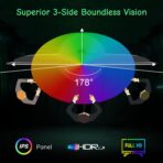 SANSUI Computer Monitor 24 inch IPS Eye Care 1080P Display HDMI,VGA Ports with 178° Viewing Angle/Frame-Less/Tilt/VESA Compatible for Office and Home - Image 2