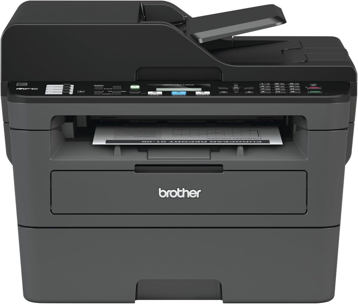 Brother Monochrome Laser Printer, MFCL2710DW, Wireless Networking, Duplex Printing, Includes 4 Month Refresh Subscription Trial and Amazon Dash Replenishment Ready - Image 1