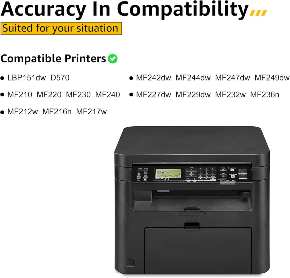 CMYBabee Compatible for Canon 137 Black Toner Cartridge Replacement for CRG137 ImageClass MF236n D570 LBP151dw MF247dw MF249dw MF232w MF242dw MF244dw MF216n MF227dw MF212w Printer Ink (2-Pack) - Image 2