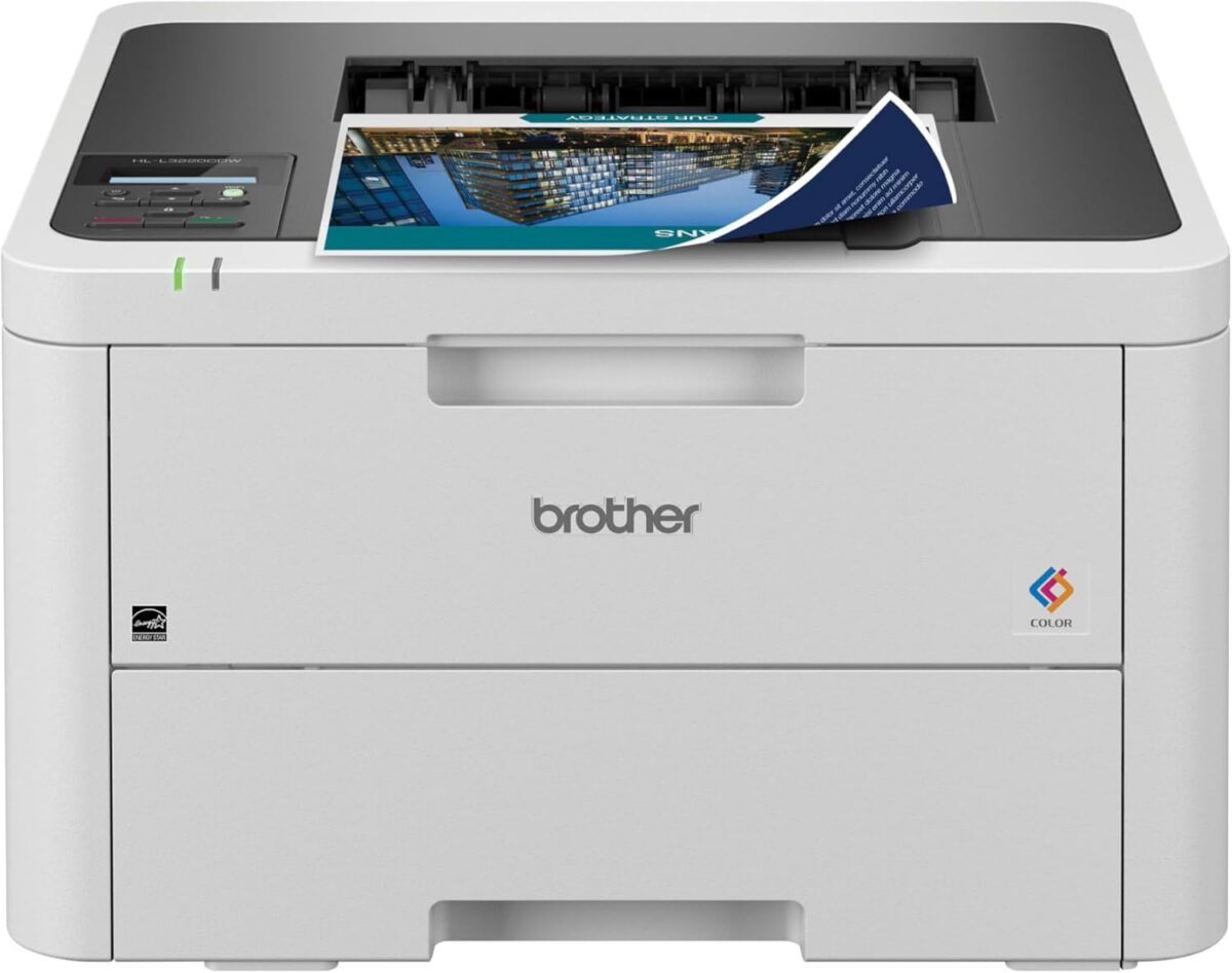 Brother Color Laser Printer with Wireless Printing Fast 19 PPM Output, Duplex Feature, Mobile Device Compatible, 250-Sheet Paper Tray for Professional Home Office Printing (HL-L3220CDW) - Image 1