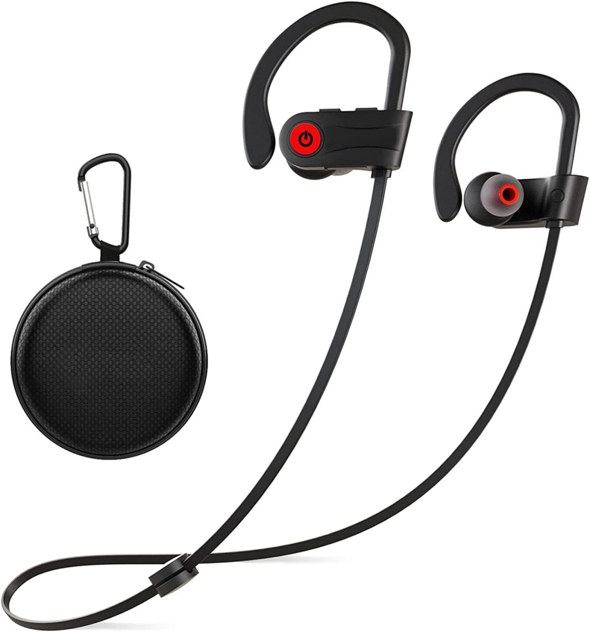Otium Bluetooth Earbuds Wireless Headphones Bluetooth Headphones, Sports Earbuds, IPX7 Waterproof Stereo Earphones for Gym Running 15 Hours Playtime Sound Isolation Headsets,Black - Image 1