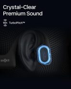 SHOKZ OpenRun Pro - Open-Ear Bluetooth Bone Conduction Sport Headphones, Sweat Resistant Wireless Earphones for Workouts and Running with Premium Deep Base - Built-in Mic, with Hair Band, Black - Image 5