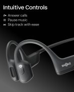 SHOKZ OpenRun Pro - Open-Ear Bluetooth Bone Conduction Sport Headphones, Sweat Resistant Wireless Earphones for Workouts and Running with Premium Deep Base - Built-in Mic, with Hair Band, Black - Image 9