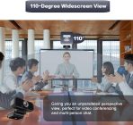 Webcam 1080p HD Computer Camera - Microphone Laptop USB PC Webcam with Privacy Shutter and Tripod Stand, 110 Degree Live Streaming Widescreen Recording Pro Video Web Camera for Calling, Conferencing - Image 2