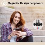 Guguearth Lightning Headphones for iPhone,MFi Certified in-Ear Lightning Earphones for iPhone,Magnetic Earbuds for iPhone with Mic Controller Compatible with iPhone 14 13 12 11 Pro Max XR 8 7 (Black) - Image 3