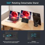 2025 Upgraded Laptop screen extender, 16.1" FHD 1200P, 360° Rotating, Plug&Play, Ultra-Thin Zero Frame, Detachable Stand, portable monitor for laptop, Travel Monitor for Laptop/PC/Mac/Phone - Image 7