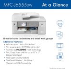 Brother MFC-J6555DW INKvestment Tank Color Inkjet All-in-One Printer with up to 1 Year of Ink in-box1 and 11” x 17” Print, Copy, scan, and fax Capabilities,White - Image 2