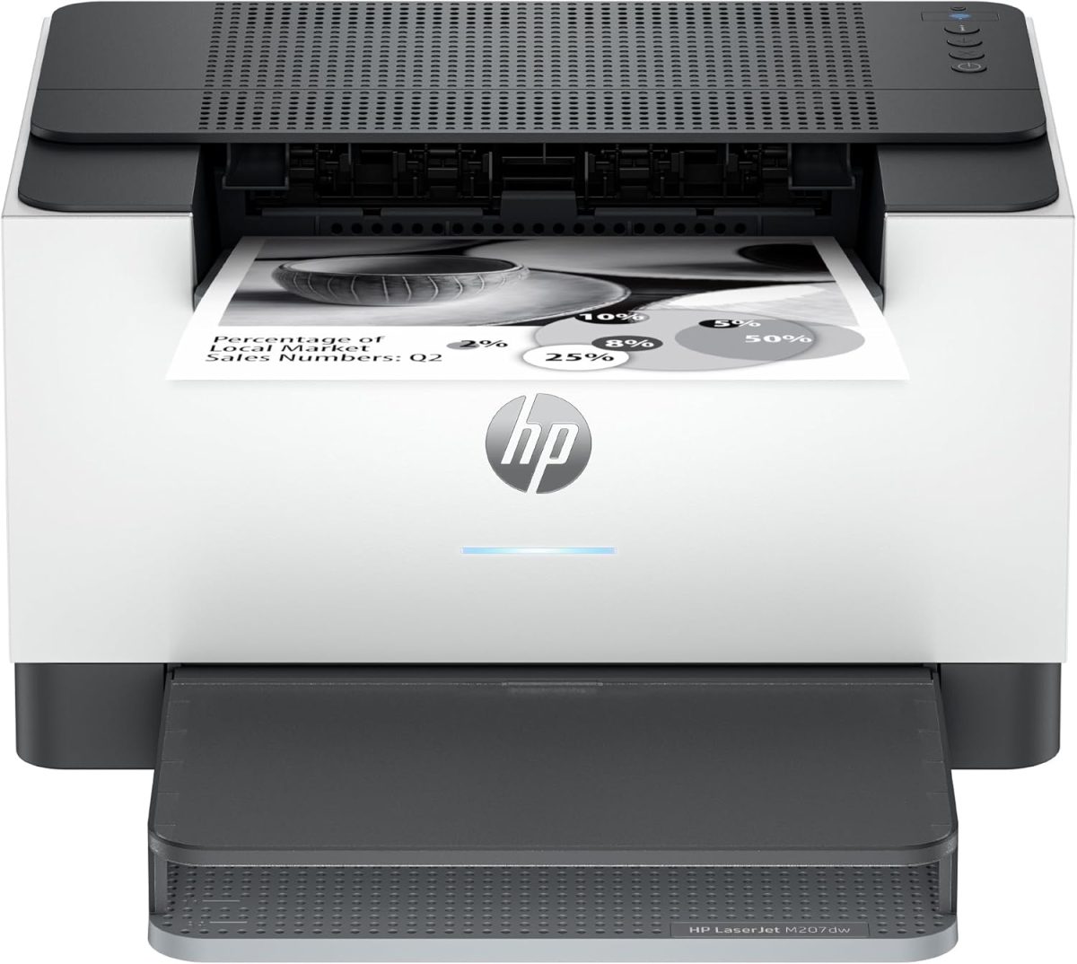 HP Laserjet M207dw Laser Wireless Printer, Black and White, Duplex, Best for Office - Image 1