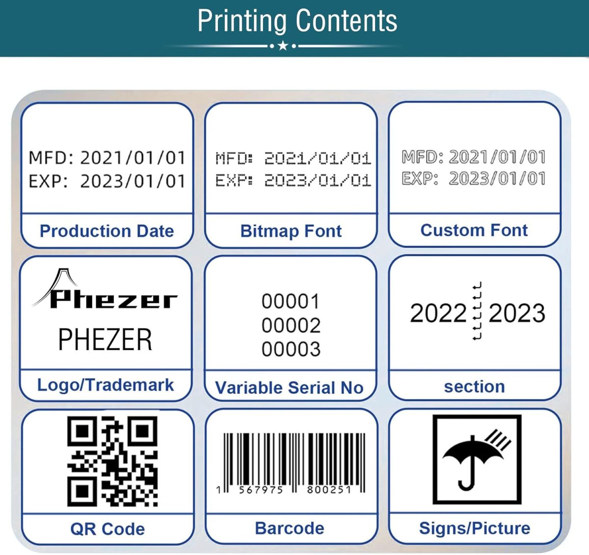 P15 Handheld Inkjet Printer for Flat Surface 0.5 Inch Nozzle for QRCode Barcode Production Date Time Logo Batch Number Print On Glass Bag Carton Box Wood Cloth Plastic Cable (25 Languages) - Image 8