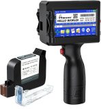 P15 Handheld Inkjet Printer for Flat Surface 0.5 Inch Nozzle for QRCode Barcode Production Date Time Logo Batch Number Print On Glass Bag Carton Box Wood Cloth Plastic Cable (25 Languages)