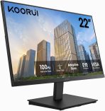 KOORUI 22 Inch Computer Monitor Full HD 1080P 100Hz PC Gaming Screen VA Panel Ultra-Slim Display 3000:1 Contrast Ratio with Adpitive Sync (HDMI/VGA/VESA Compatible 100x100mm/Audio Out), Tilt, Black - Image 11