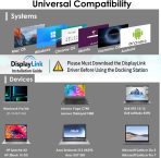 WAVLINK Pro Dual 4K@60Hz Universal Docking Station | USB 3.0/Type-C Laptop Dock for Mac & Windows | 2 HDMI/DP Monitors, Gigabit Ethernet, 6 USB 3.0 | Home Office & Multi-Screen Productivity. - Image 7