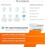 HP DeskJet 4155e Wireless Color Inkjet Printer, Print, scan, copy, Easy setup, Mobile printing, Best-for home, 3 month Instant Ink trial included, white - Image 3