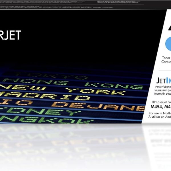 HP 414A Cyan Toner Cartridge | Works with HP Color LaserJet Enterprise M455dn, MFP M480f; HP Color LaserJet Pro M454 Series, HP Color LaserJet Pro MFP M479 Series | W2021A